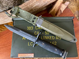 US M7 Bayonet (BOC manufacturer) Vietnam-era ~ Vintage ~