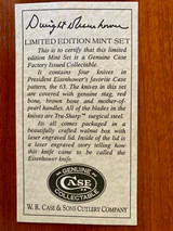 Case XX Dwight Eisenhower Limited Edition Mint Set ~ Vintage 1996