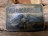 AMERICAN BLADE  Belt Buckle ~ Vintage 1981