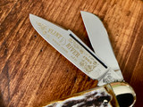Fight'n Rooster Stag Whittler ~ Flint River Knife Club 1985 ~ Vintage