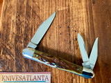 Case Tested XX Split Back Whittler 6383 Green Bone ~  1920-40 ~ Extremely Rare !!