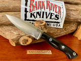  Bark River Mini-Aurora ~ Black Canvas Micarta ~ CPM 3V ~ Matching Fire Starter