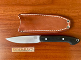 Bark River Bird & Trout ~CPM 154 ~ Black Canvas Micarta Matte ~ 2022