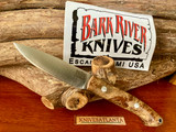 Bark River Bird and Trout ~Spalted Maple Burl #4 ~CPM S35VN