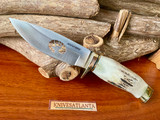 Buck Custom 192 Stag Wildlife Deer Profile ~ Vintage 