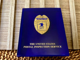 United States Postal Inspection Service Inspector Commemorative Eagle Badge in Lucite  ~ Vintage