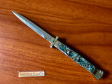 A.G.A. Campolin 11" Maltese Cross Bayonet ~ Abalone  Italian stiletto
