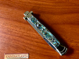 A.G.A. Campolin 11" Maltese Cross Bayonet ~ Abalone  Italian stiletto