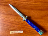 Armando Beltrame 9" Stiletto ~ Blue Ice Synthetic Dagger Blade