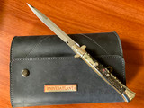 Latama Walt's  11" Picklock Ram Horn Bayonet Automatic Stiletto Switchblade ~