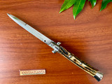 Frank Beltrame 11-inch Italian Stiletto Automatic Knife (Switchblade) ~ Vintage   late 1960s - 1980s