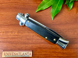 AKC Italy 9" Ebony Wood Bayonet Swivel Release Stiletto