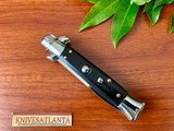AKC Italy 9" Ebony Wood Bayonet Swivel Release Stiletto