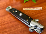 AKC Italy 9" Ebony Wood Bayonet Swivel Release Stiletto