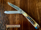Case XX 5254 SSP Blue Scroll Trapper ~ Vintage 1977