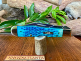  Case Cheetah Pocket Worn Caribbean Blue Bone ~ Vintage 2003