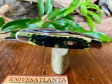  Case "TEX RAT" (Texas Muskrat) Olive Green Bone ~ Vintage 2008