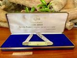   Case XX Pearl Harbor Remembrance Gunboat Canoe Knife ~ Vintage 1991