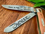 Case XX 2nd Amendment "Right to Keep and Bear Arms" Commemorative Trapper Set  ~ 2008