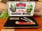 Case XX "Hatfield-McCoy" Limited Edition Red Jigged Bone Trapper 2006 ~ Serial # 004 ~ Rare !