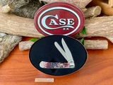  Case XX Cranberry Bone Silver Script Trapper ~ Vintage 2001