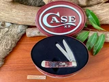  Case XX Cranberry Bone Silver Script Trapper ~ Vintage 2001