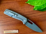 Spiro Full Titanium ~ Acid Etched and Light Stonewashed S35VN Blade ~