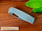 Spiro Full Titanium ~ Acid Etched and Light Stonewashed S35VN Blade ~