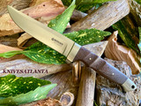 Boker Vollintegral XL 2.0 Fixed 5.75" Satin Blade, Guayacan  Wood Handles  