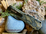 Hogue Compound OTF Automatic: 3.5" Tanto Blade - Black PVD Finish, G-Mascus Green G10 Frame