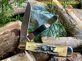 Case Trapper Knife With Genuine Stag Handles  00175