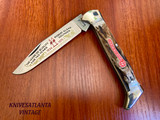 KISSING CRANE ROB KLAAS Limited Ed. 145th Anniversary Stag Lockback Pocket Knife