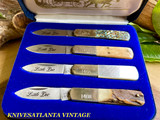 Frost Cutlery ~Japan ~ Little Doc Knife Set of 4 Miniature Knives  ~ Vintage