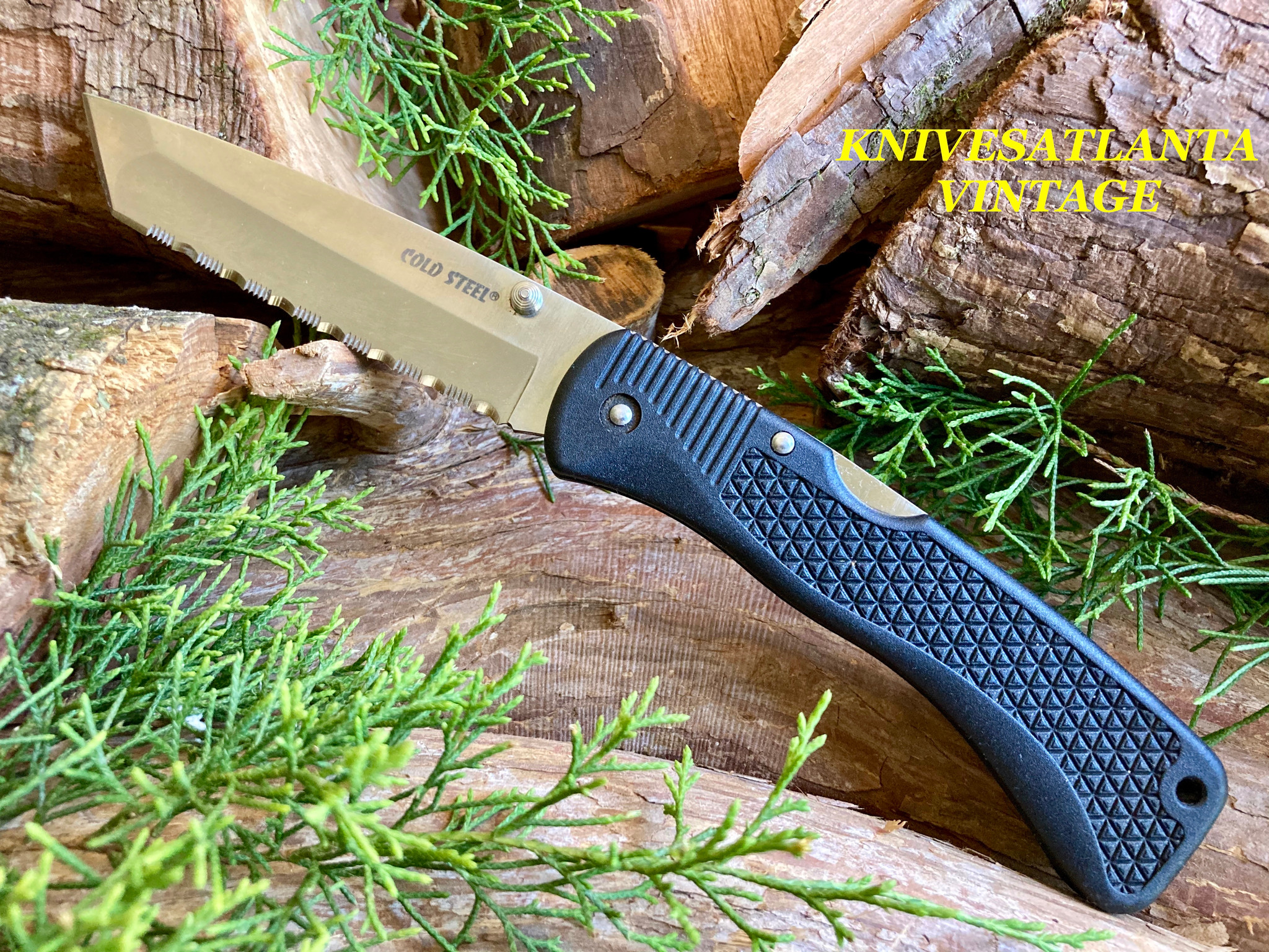 Cold Steel Large Voyager (#34LTCS) Tanto , Serrated Edge ~ Vintage