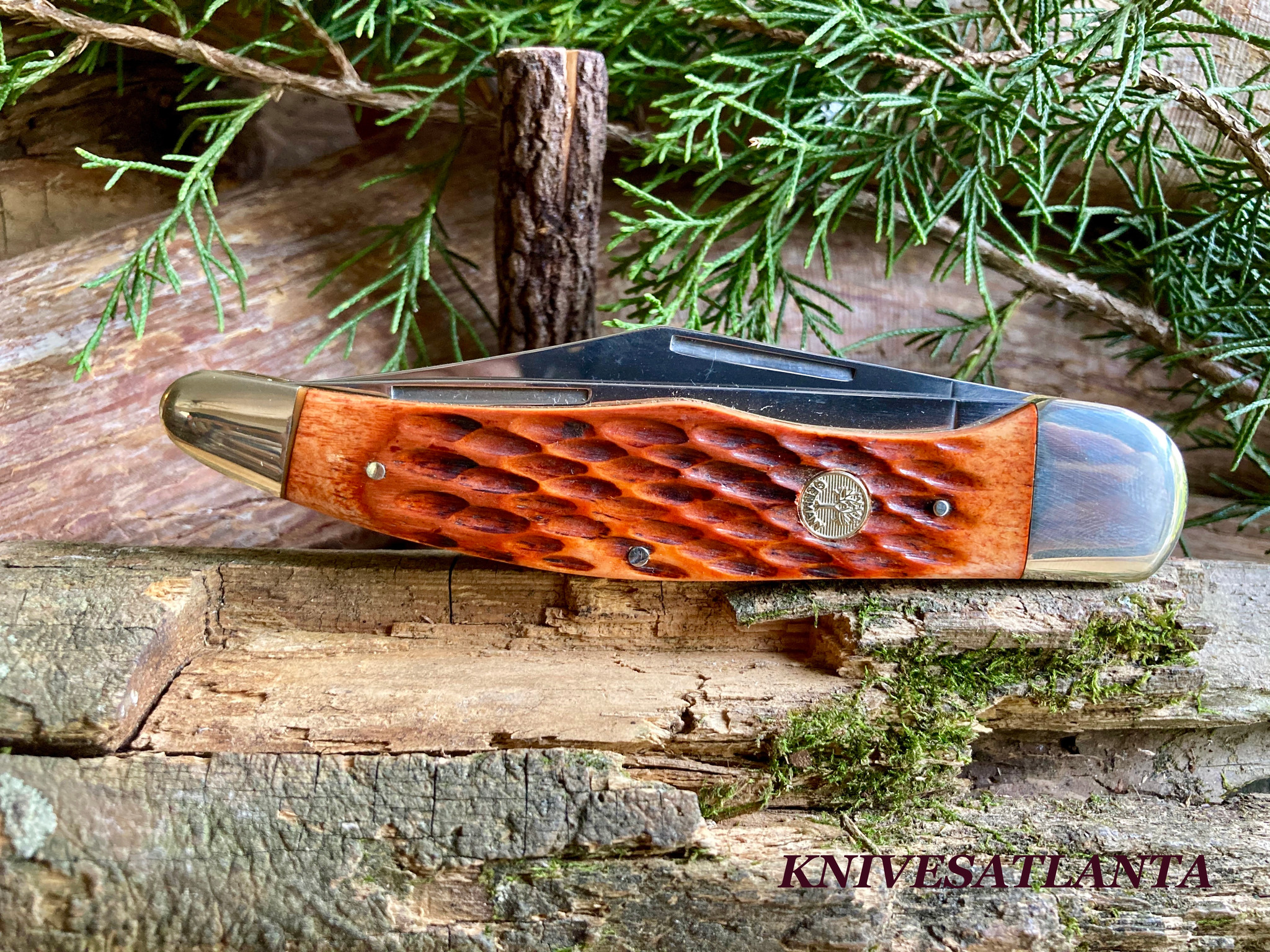 Böker Traditional Series Copperhead Brown Bone Pocket Knife