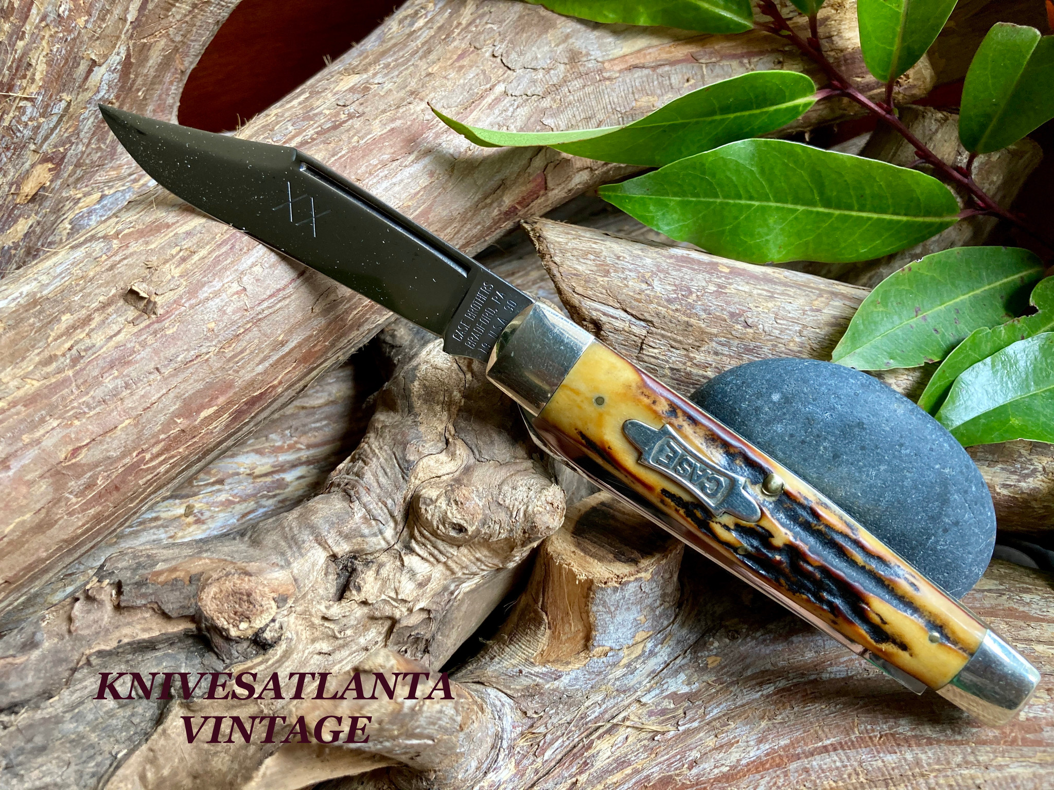 CASE CLASSIC 52075 SP STAG 1990 CASE BROTHERS KNIFE