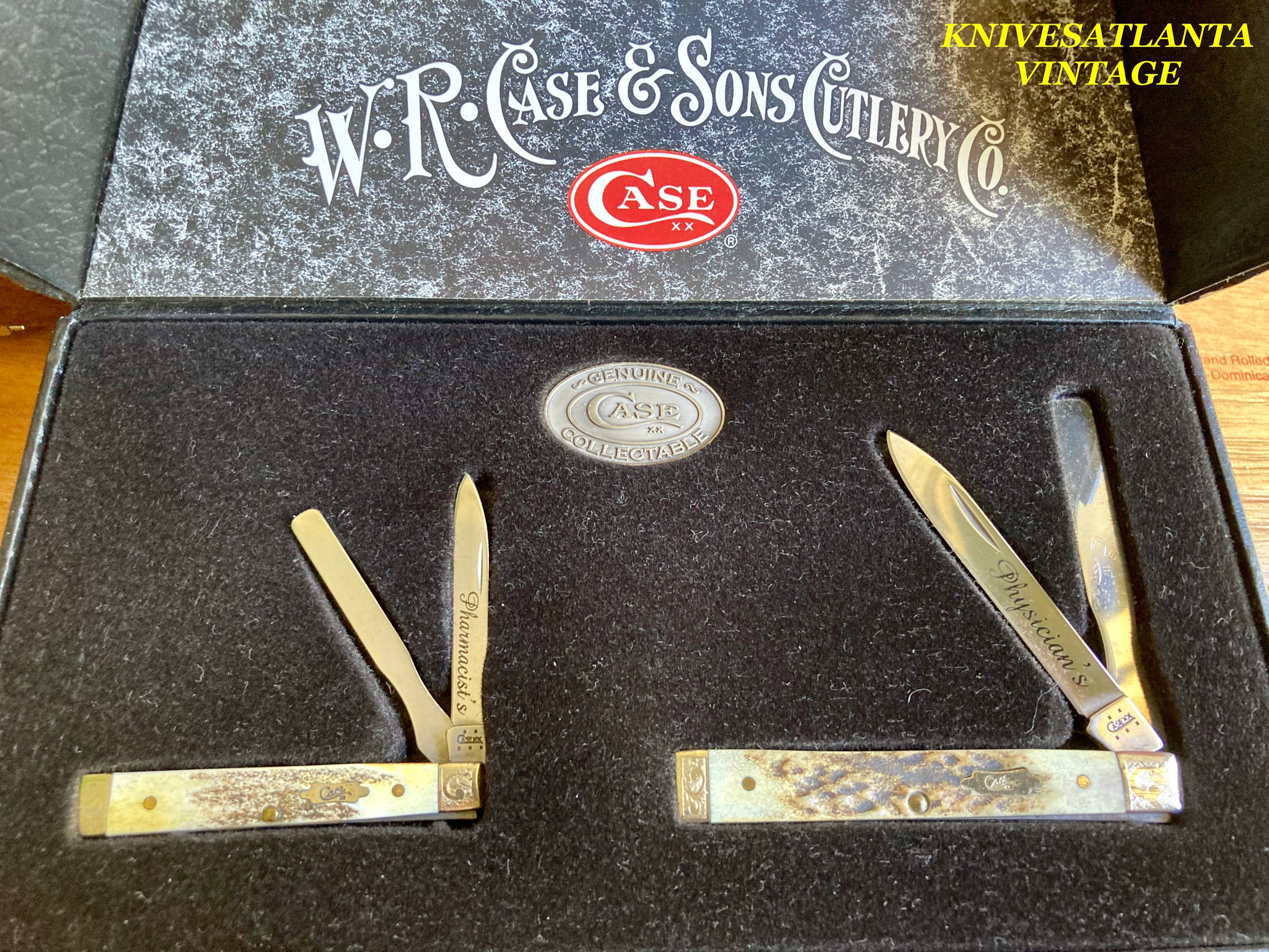 Case XX Stag Handle Doctors Knife Set with Carring Case ~ Vintage