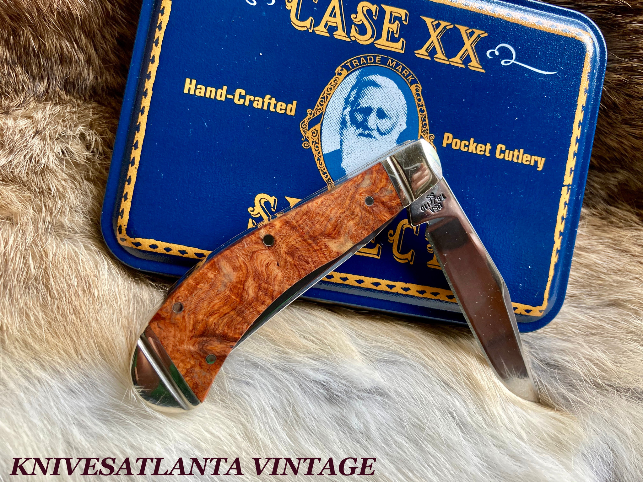 CASE XX SELECT 2004 ~ AMBOYNA WOOD ~SADDLEHORN~ Tony Bose TB72110 SS