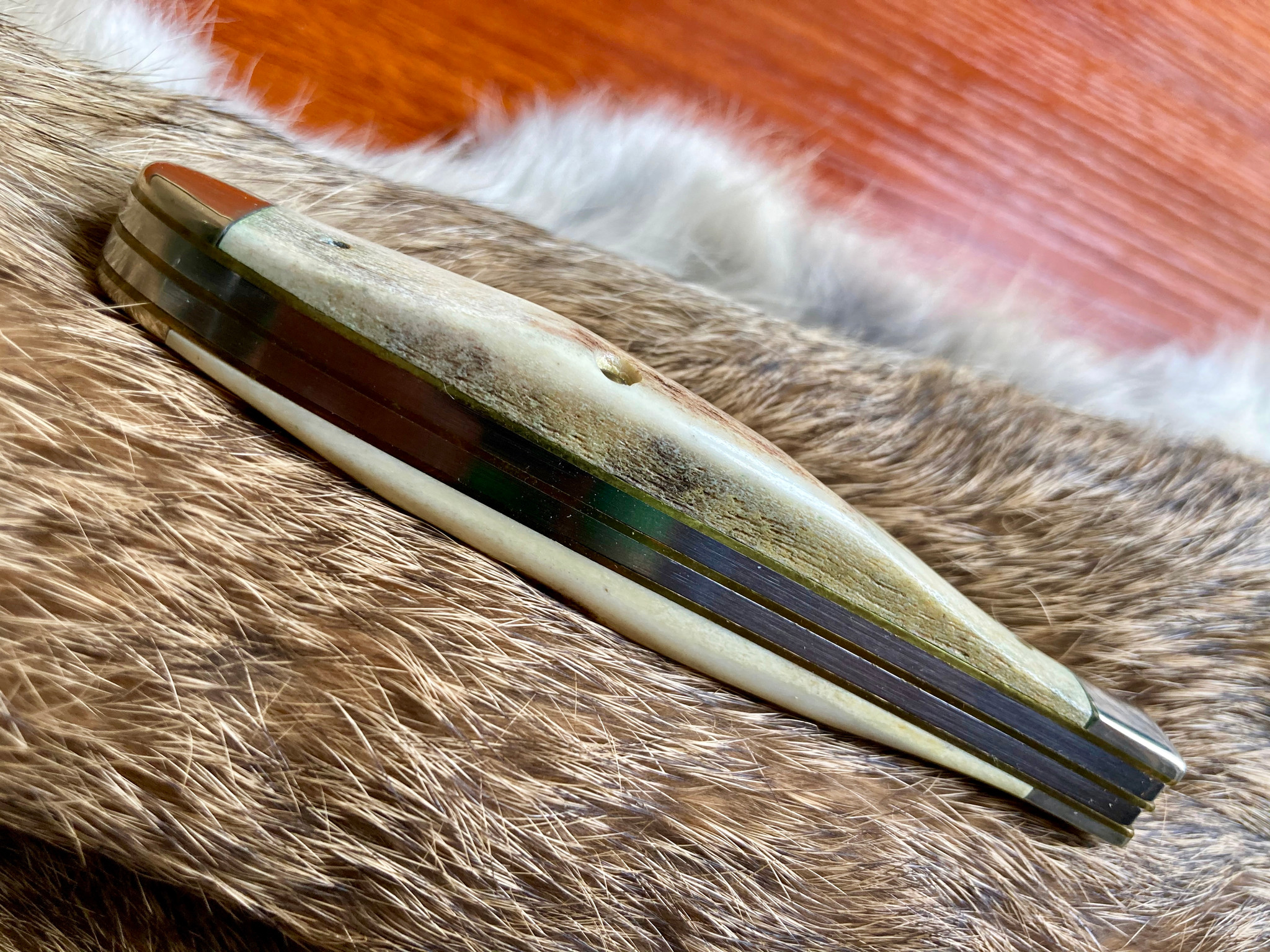 Case XX USA 1999 Vintage Stag V52048 SS Slimline Trapper