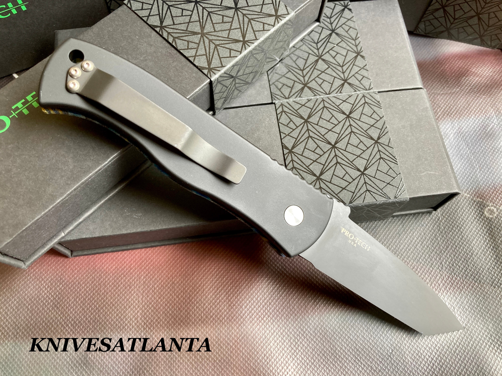 Protech Emerson CQC-7 Custom Unique Micarta (3.25