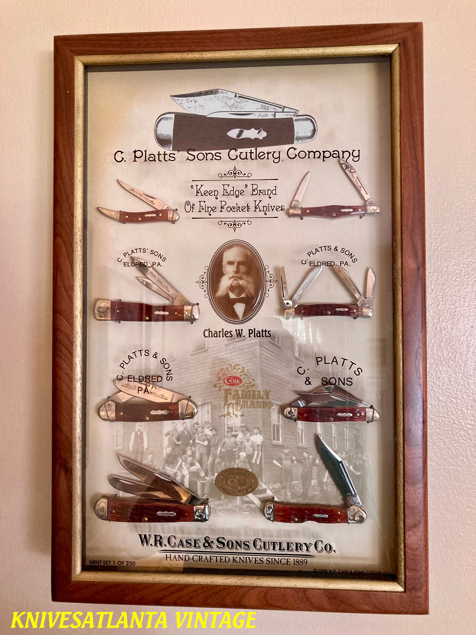 Case Mint Set ~ 2005 C. Platts' Sons Cutlery Co.