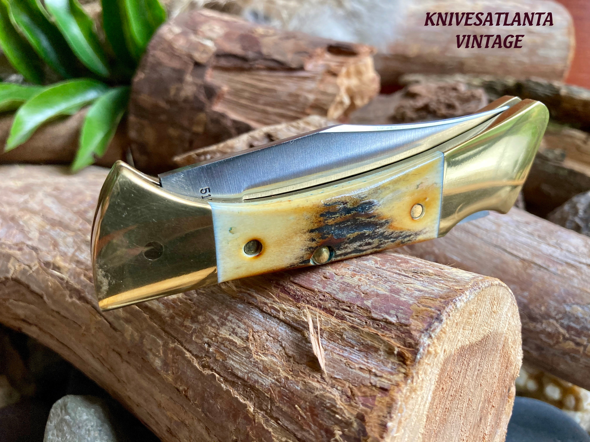 Case XX SS USA 6 Dot (1984) Stag 5158 LSSP MAKO Lockback Knife