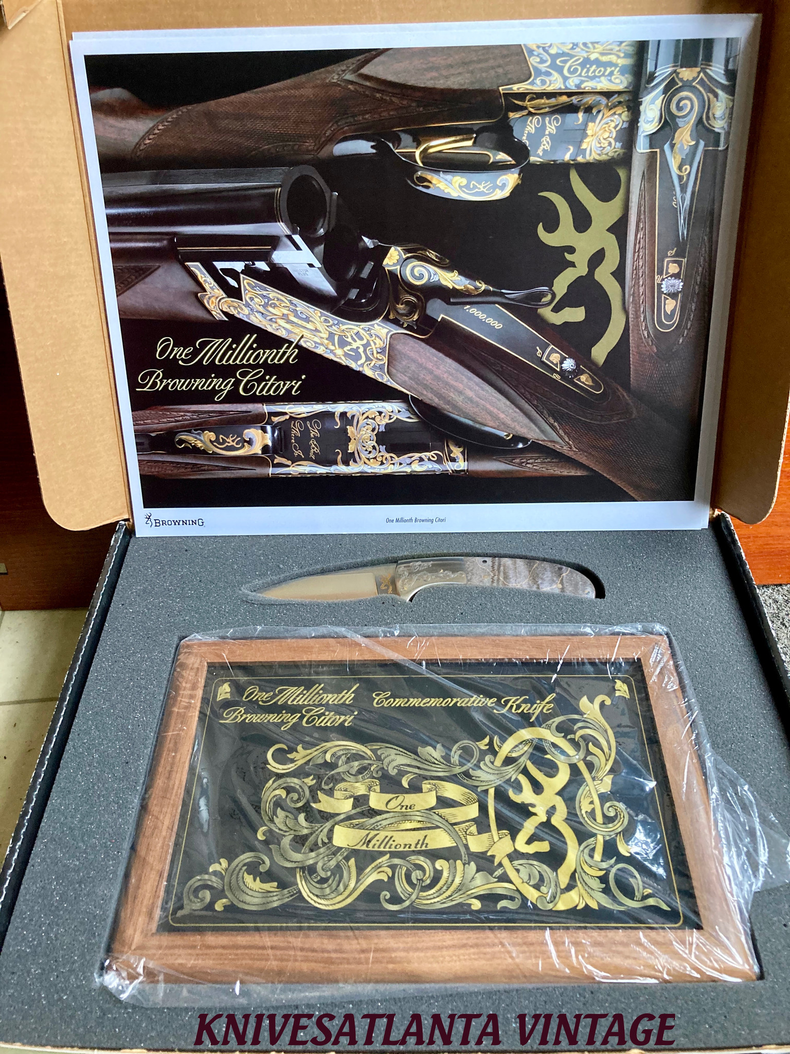 BROWNING ONE MILLIONTH CITORI MODEL 299 COMMEMORATIVE KNIFE