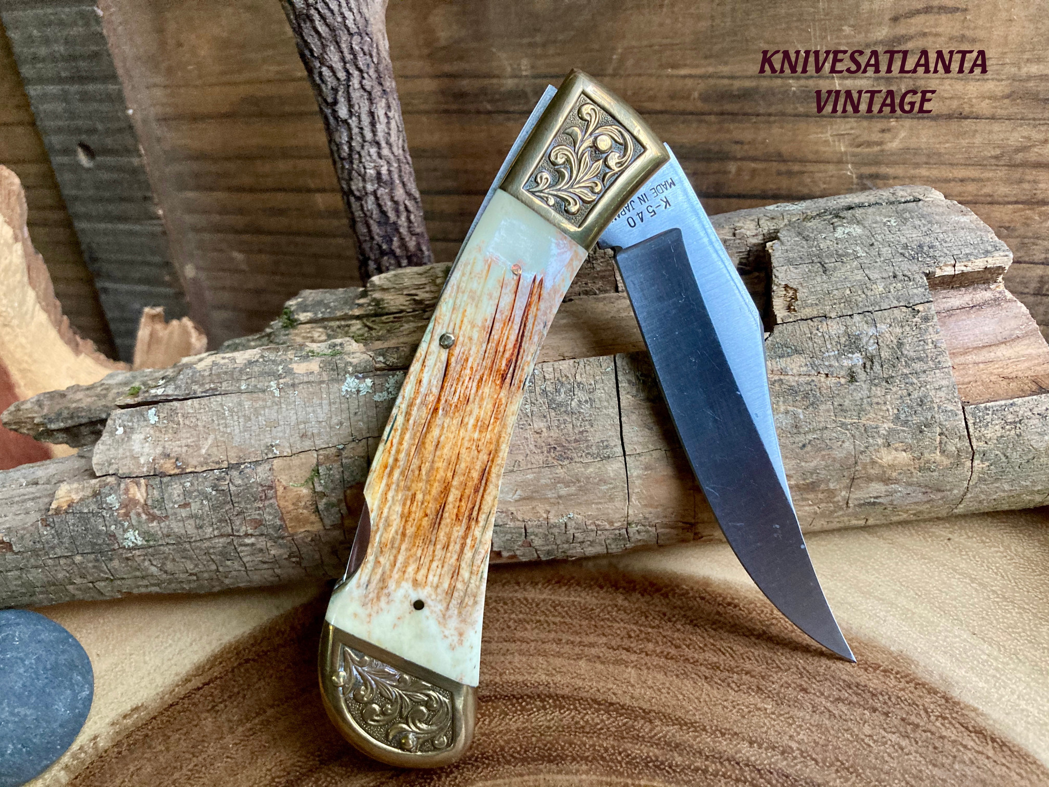 Parker IMAI XLarge Lockback Hunting Knife with a Wildlife Blade