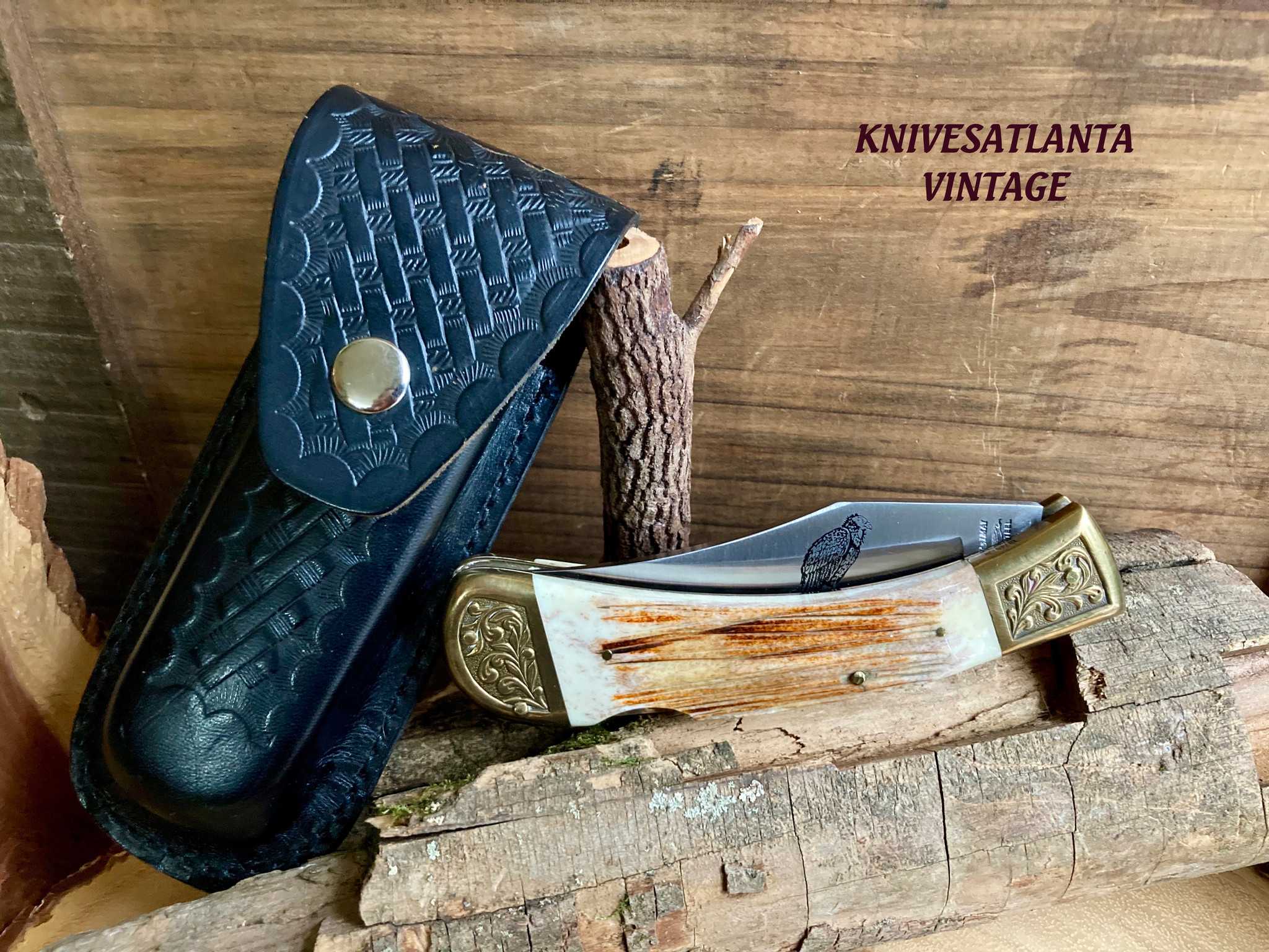 Parker IMAI XLarge Lockback Hunting Knife with a Wildlife Blade