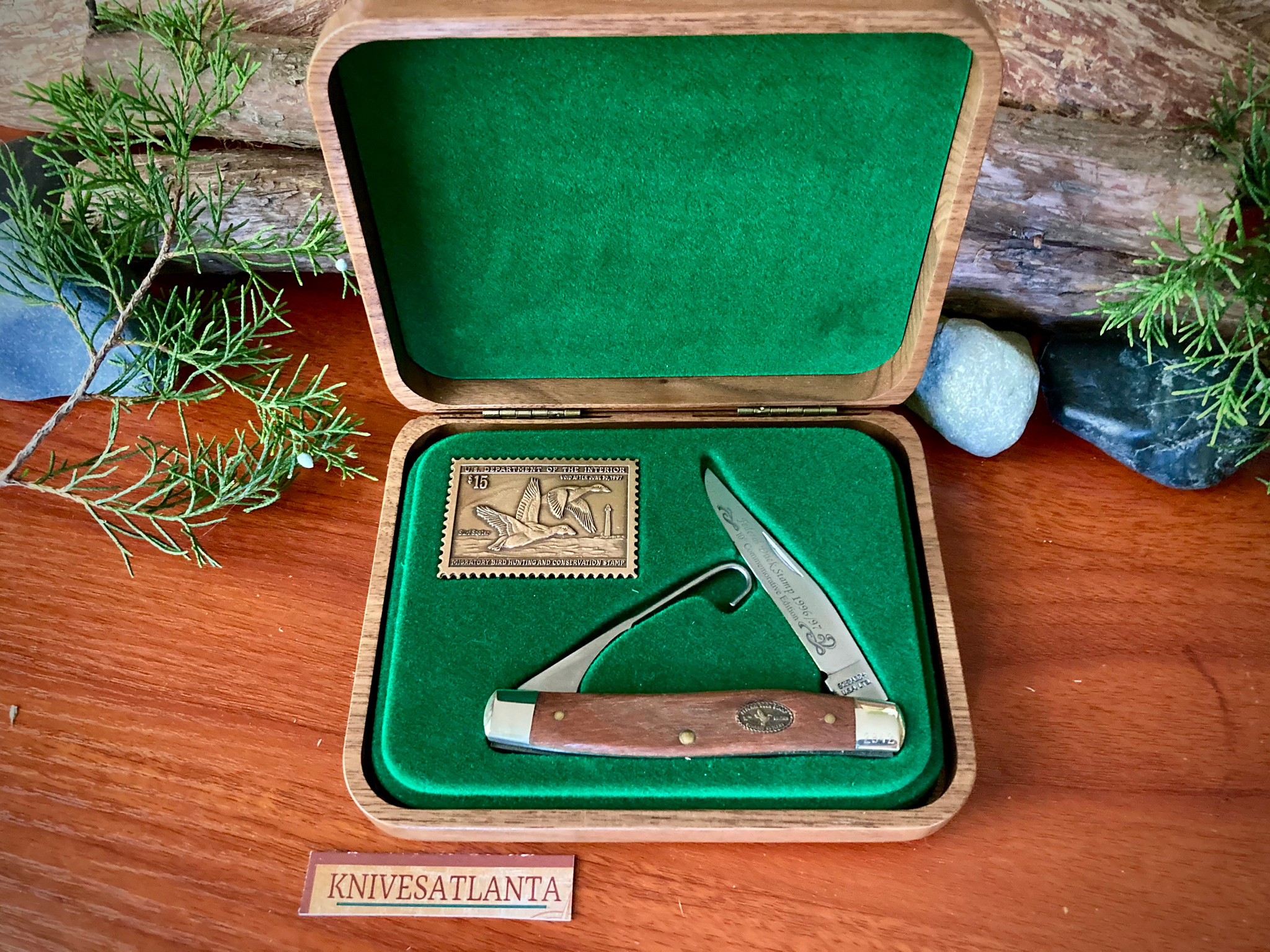 カナダ海軍　フレデリクトン、米沿岸警備隊　パッチ　セット SCHRADE 1996/97 Federal Duck Stamp Knife ~ Vintage