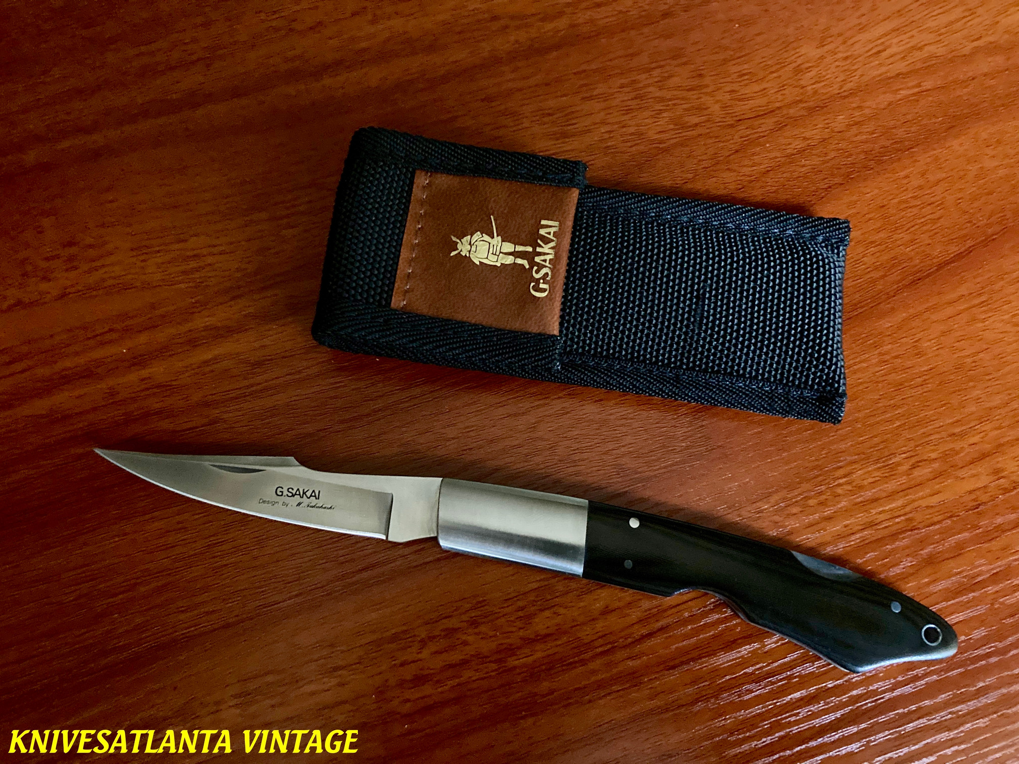 SPYDERCO G.SAKAI BIRD & TROUT KNIFE -TA103 SEKI JAPAN ~ RARE