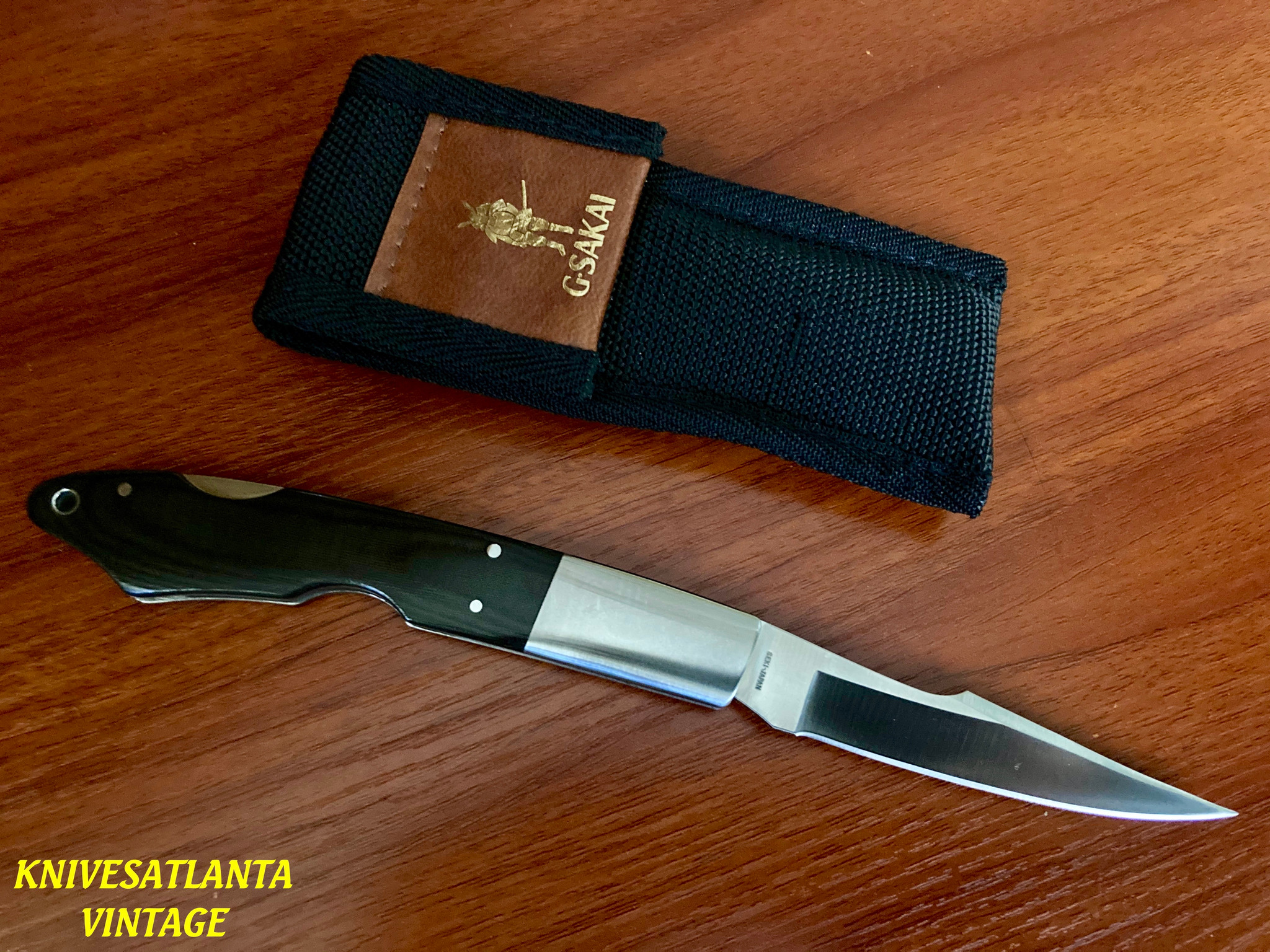 SPYDERCO G.SAKAI BIRD & TROUT KNIFE -TA103 SEKI JAPAN ~ RARE