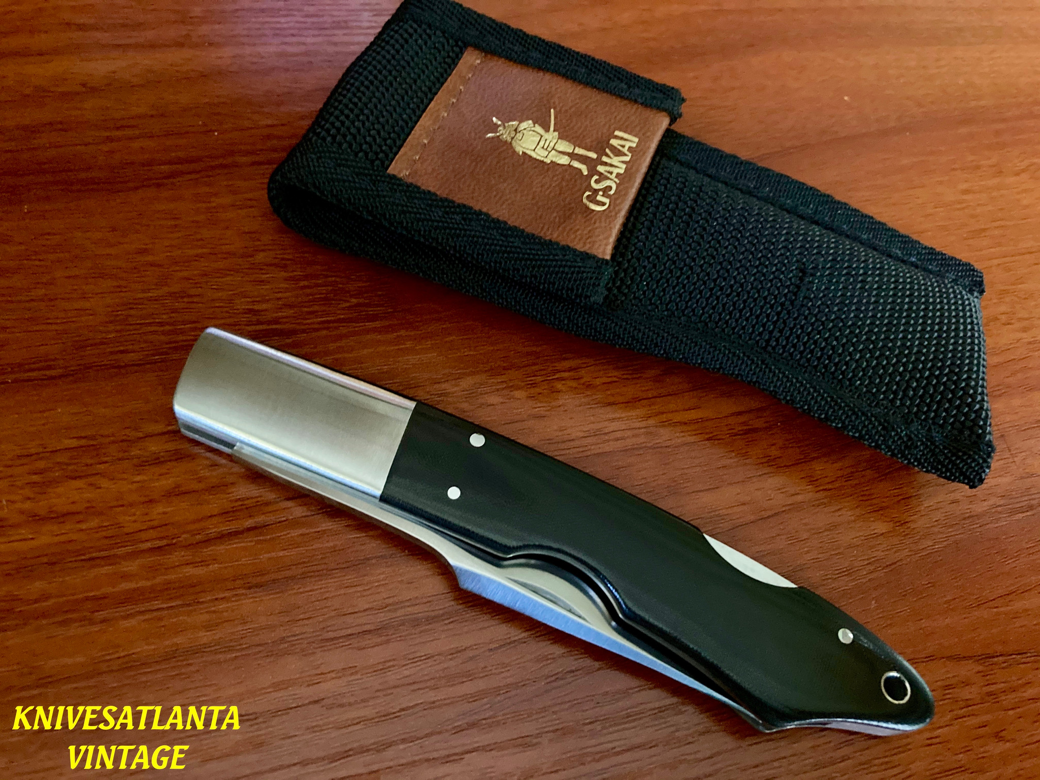 SPYDERCO G.SAKAI BIRD & TROUT KNIFE -TA103 SEKI JAPAN ~ RARE