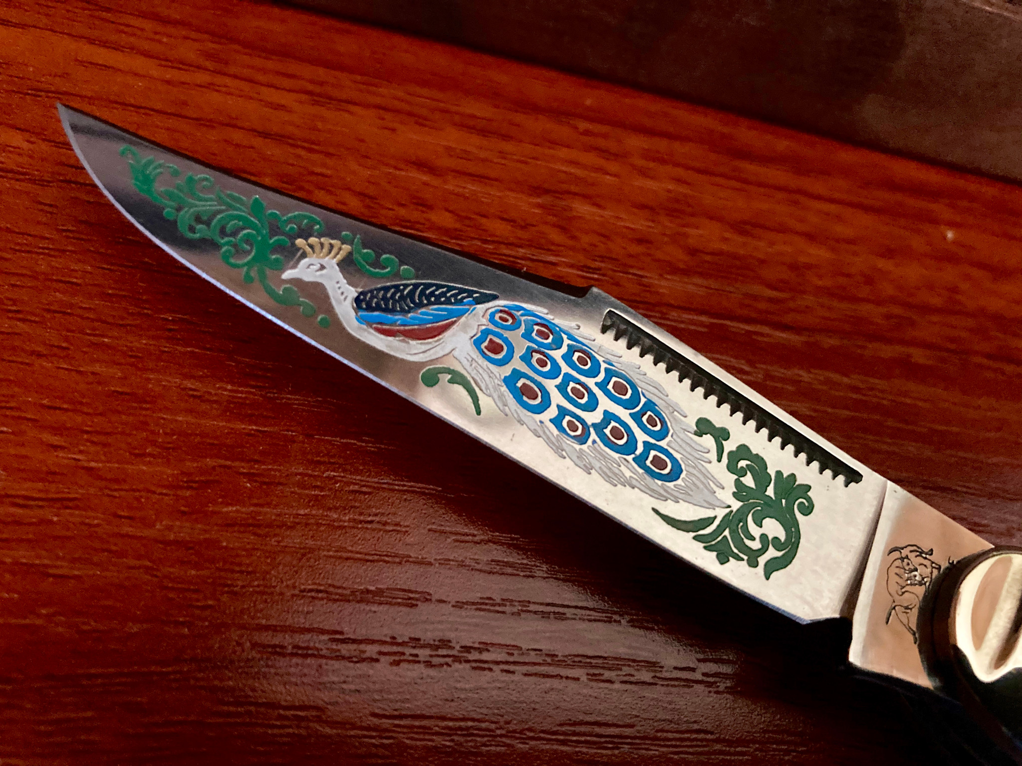 Bulldog Brand Solingen Germany Abalone Cattle King Knife with